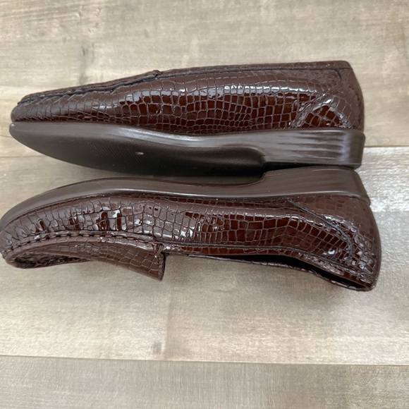 SAS Tripad Comfort Simplify Slip On Loafer Women 6.5W Brown Croc Moccasin Shiny - Picture 9 of 11